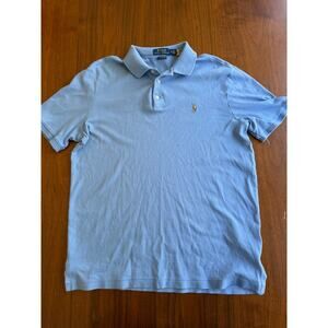 Polo Ralph Lauren Men's Classic Fit Soft Cotton Polo Shirt Blue Size M